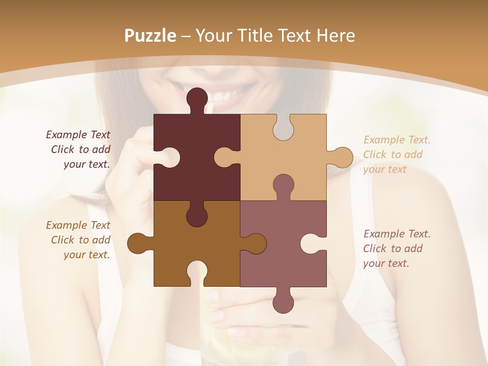 Teen Beverage Joy PowerPoint Template