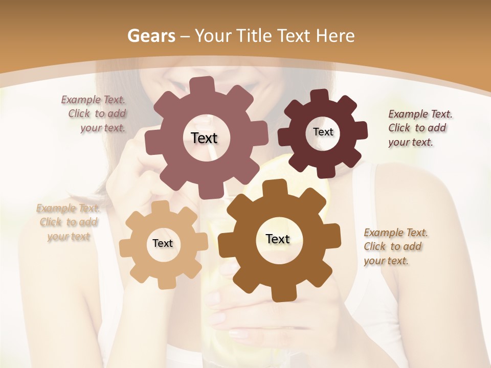 Teen Beverage Joy PowerPoint Template