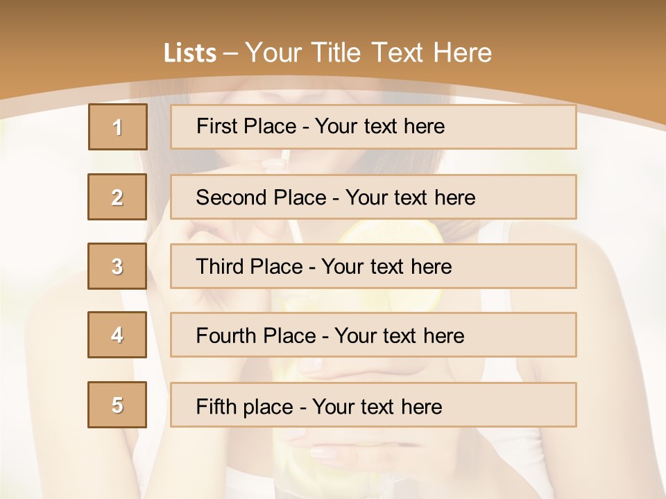 Teen Beverage Joy PowerPoint Template