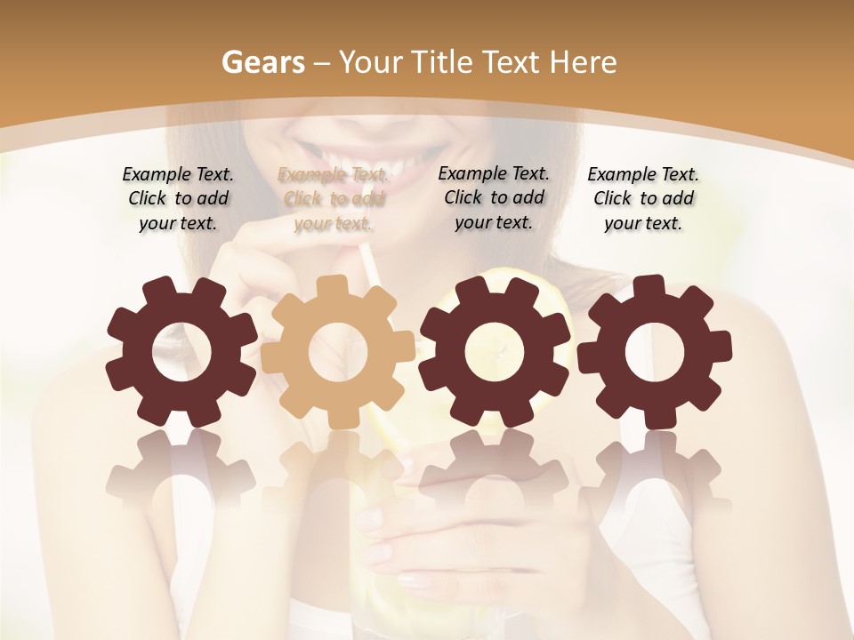 Teen Beverage Joy PowerPoint Template