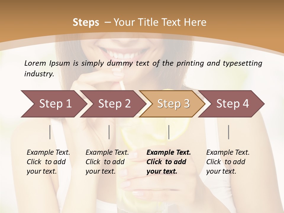 Teen Beverage Joy PowerPoint Template