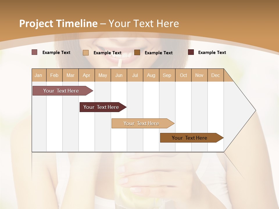 Teen Beverage Joy PowerPoint Template