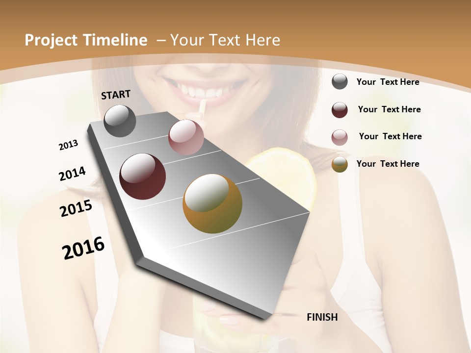 Teen Beverage Joy PowerPoint Template