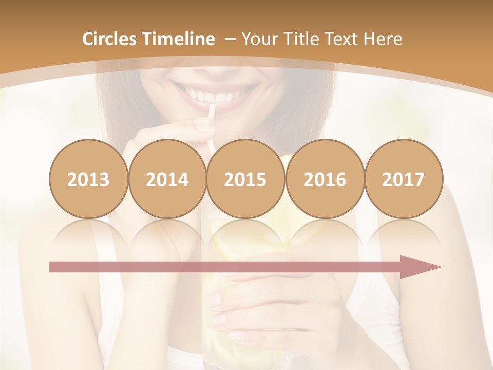 Teen Beverage Joy PowerPoint Template