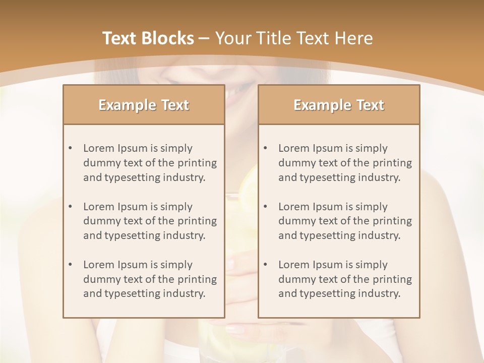 Teen Beverage Joy PowerPoint Template