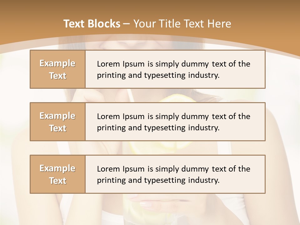 Teen Beverage Joy PowerPoint Template