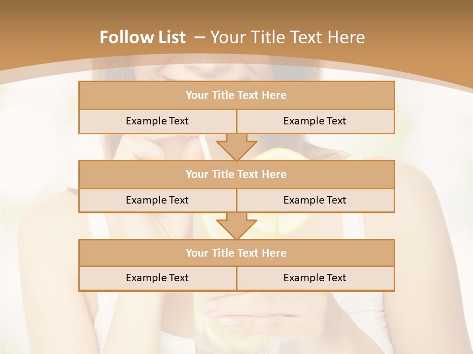 Teen Beverage Joy PowerPoint Template