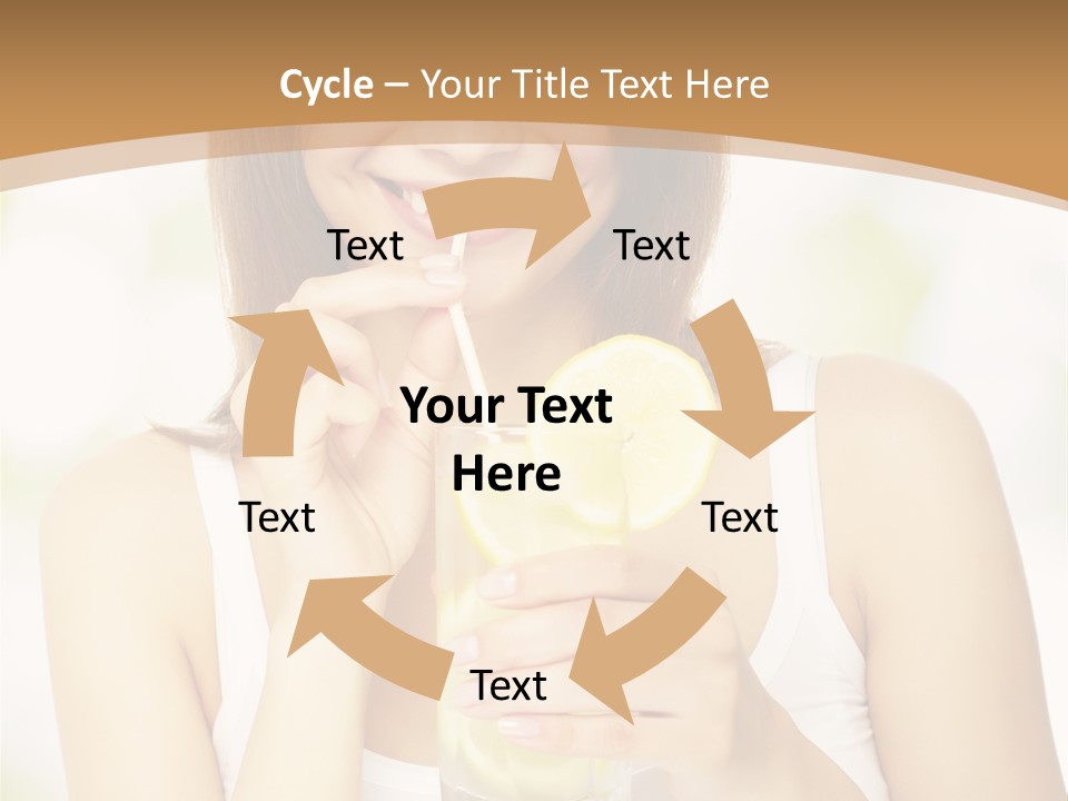 Teen Beverage Joy PowerPoint Template