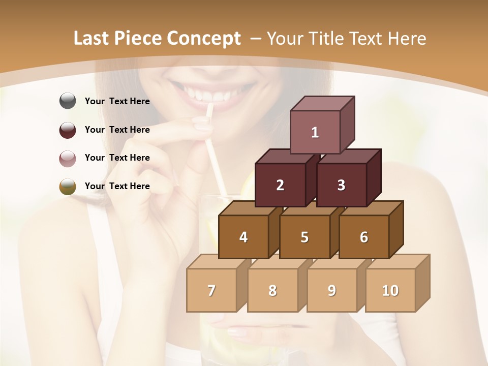 Teen Beverage Joy PowerPoint Template