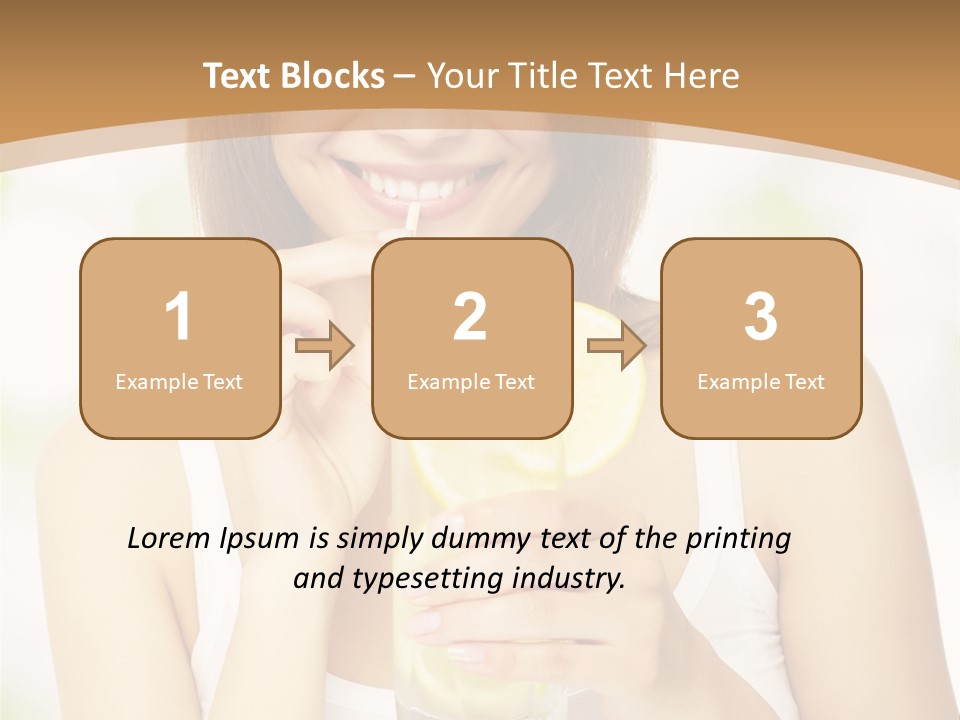 Teen Beverage Joy PowerPoint Template