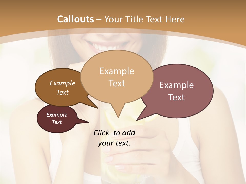 Teen Beverage Joy PowerPoint Template