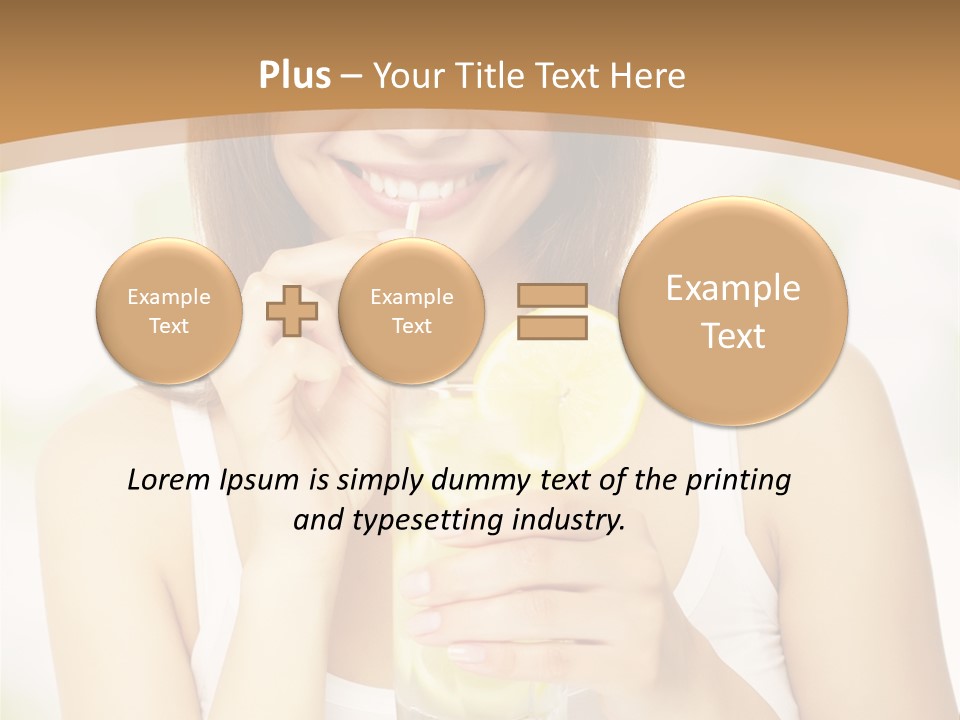 Teen Beverage Joy PowerPoint Template