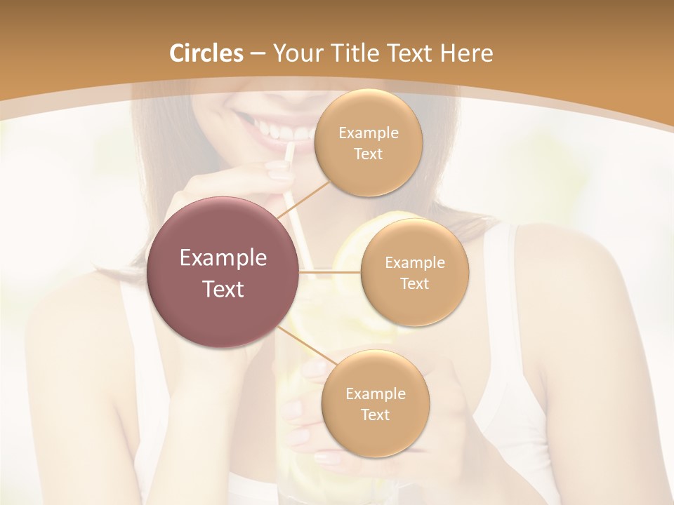 Teen Beverage Joy PowerPoint Template