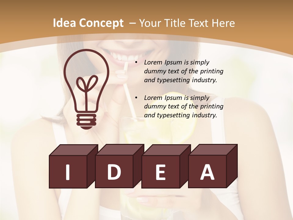 Teen Beverage Joy PowerPoint Template