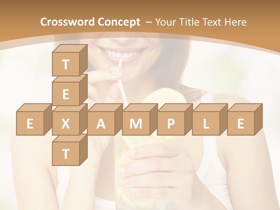 Teen Beverage Joy PowerPoint Template