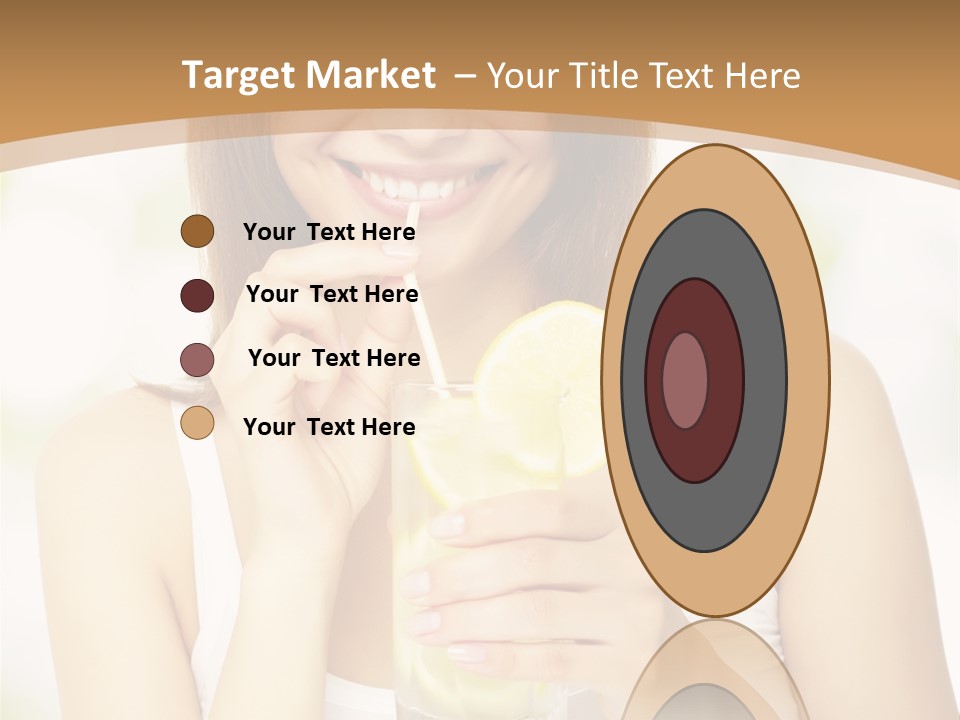 Teen Beverage Joy PowerPoint Template