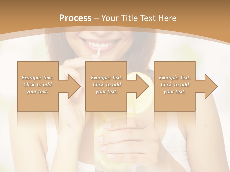 Teen Beverage Joy PowerPoint Template