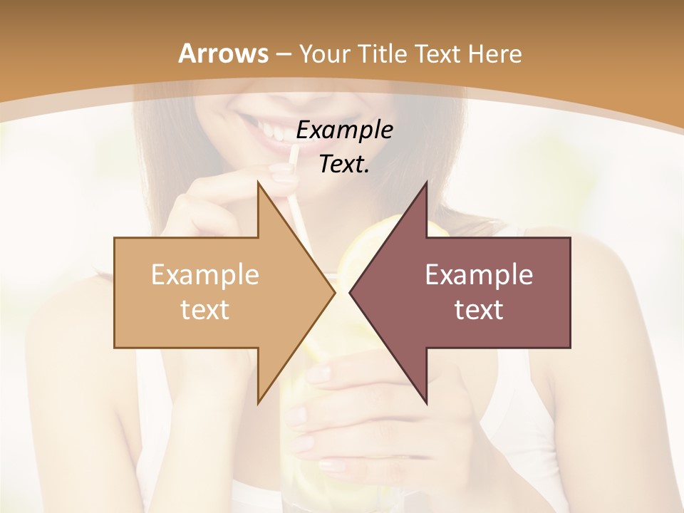 Teen Beverage Joy PowerPoint Template