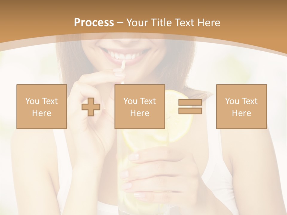 Teen Beverage Joy PowerPoint Template
