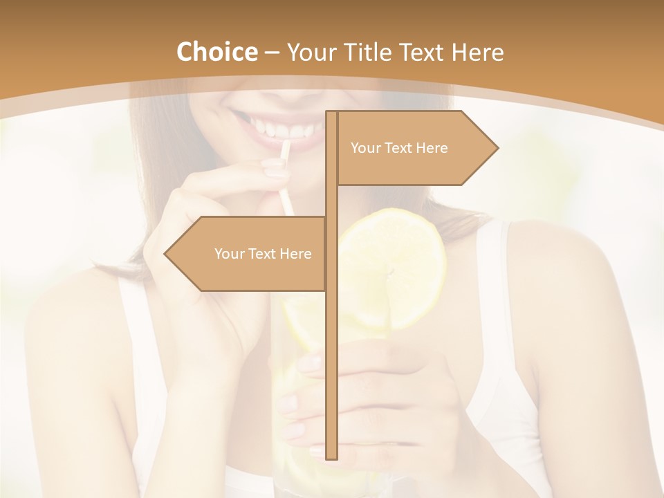 Teen Beverage Joy PowerPoint Template