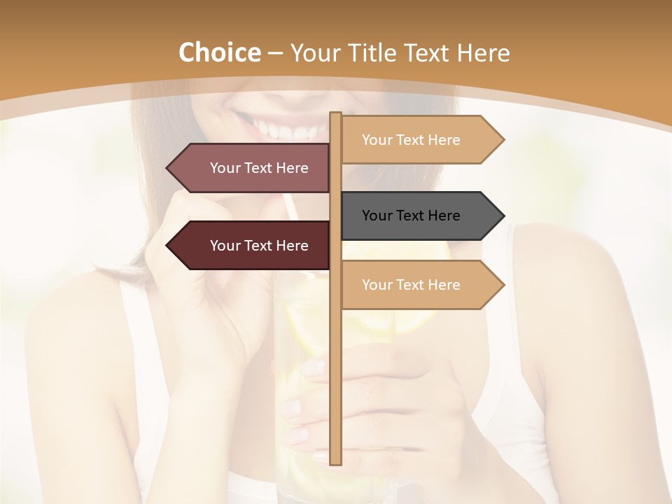 Teen Beverage Joy PowerPoint Template