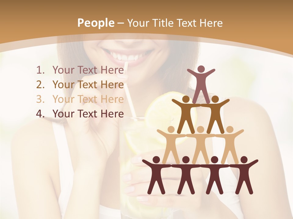 Teen Beverage Joy PowerPoint Template