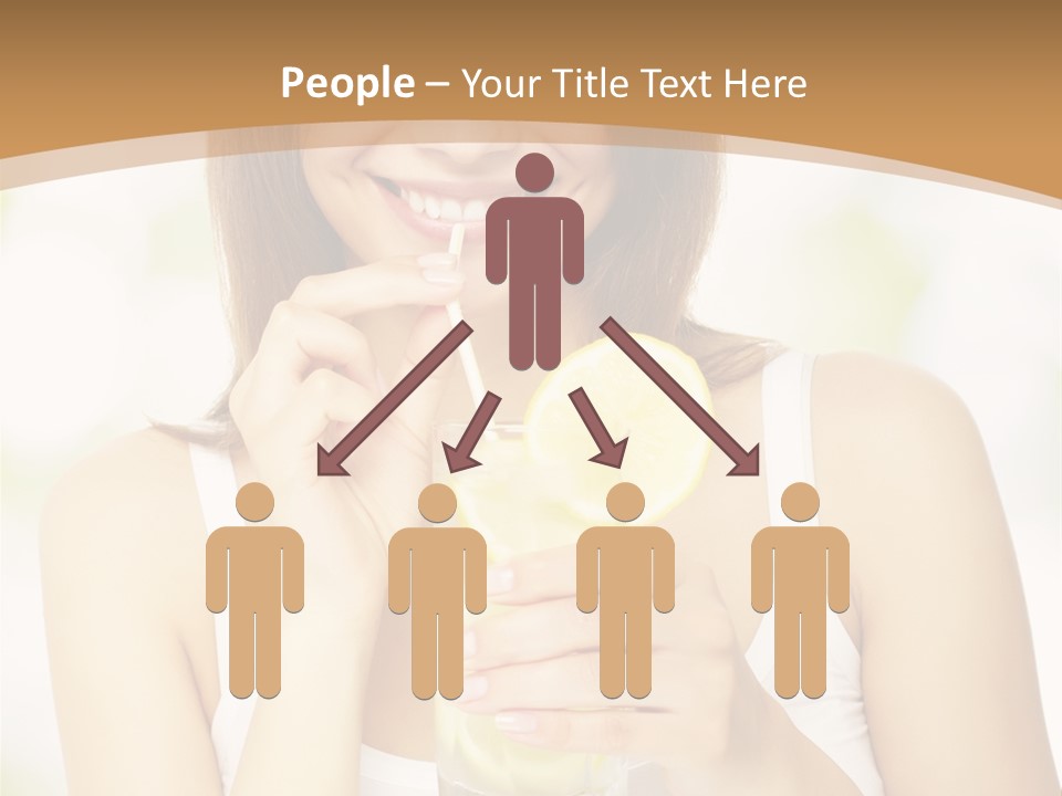 Teen Beverage Joy PowerPoint Template