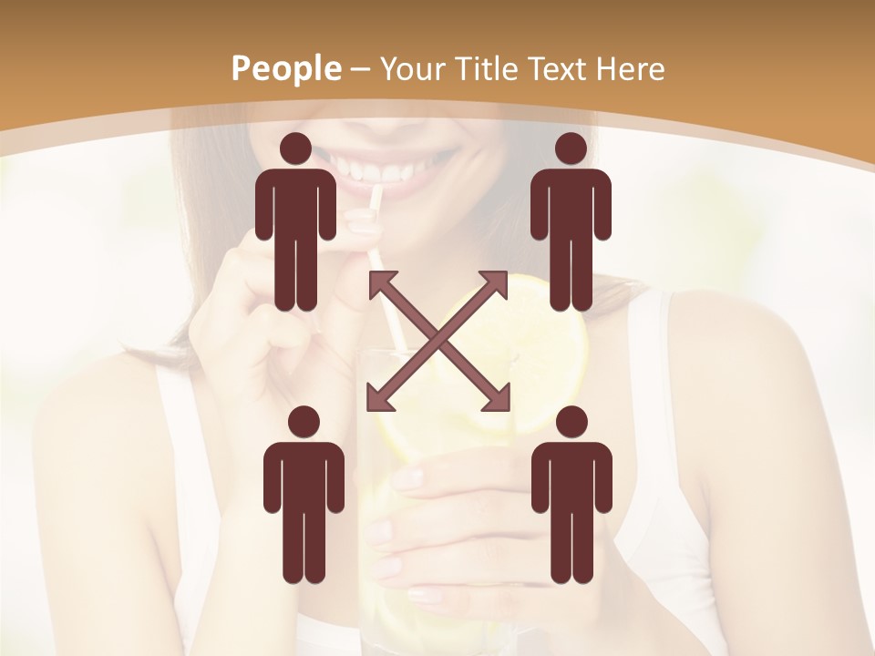 Teen Beverage Joy PowerPoint Template