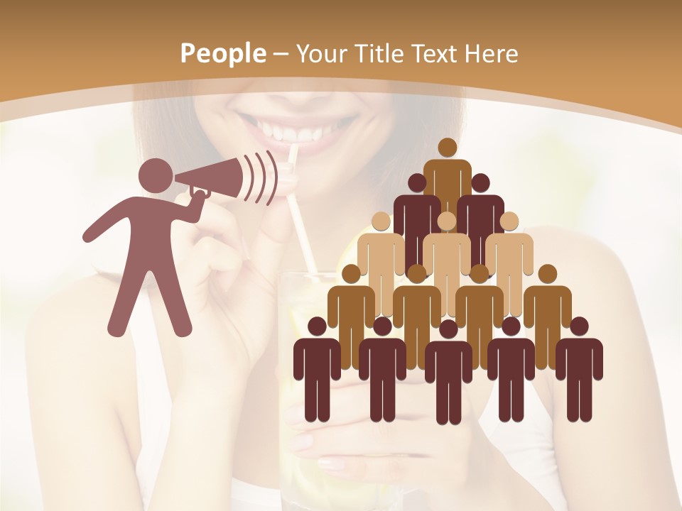 Teen Beverage Joy PowerPoint Template