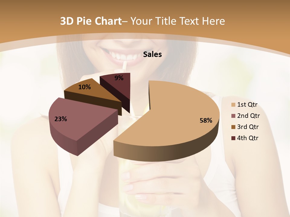 Teen Beverage Joy PowerPoint Template