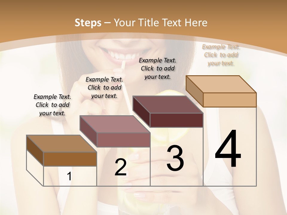 Teen Beverage Joy PowerPoint Template