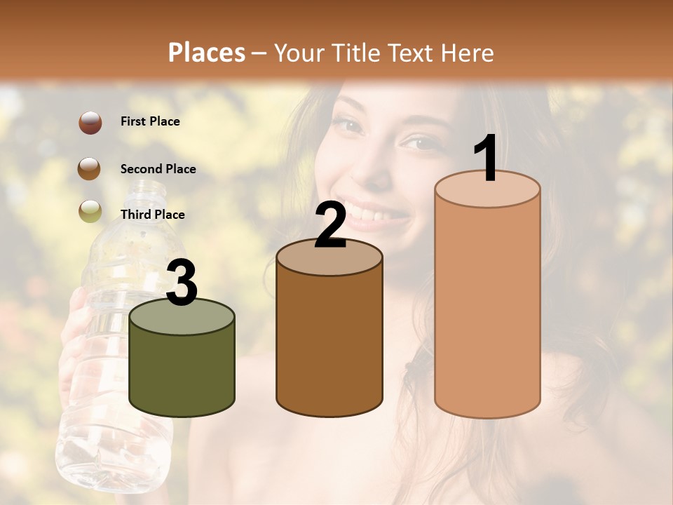 Drinking Cute Water PowerPoint Template