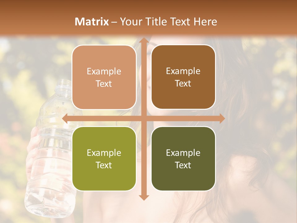 Drinking Cute Water PowerPoint Template