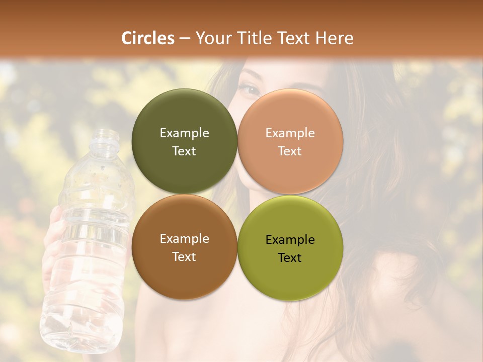 Drinking Cute Water PowerPoint Template