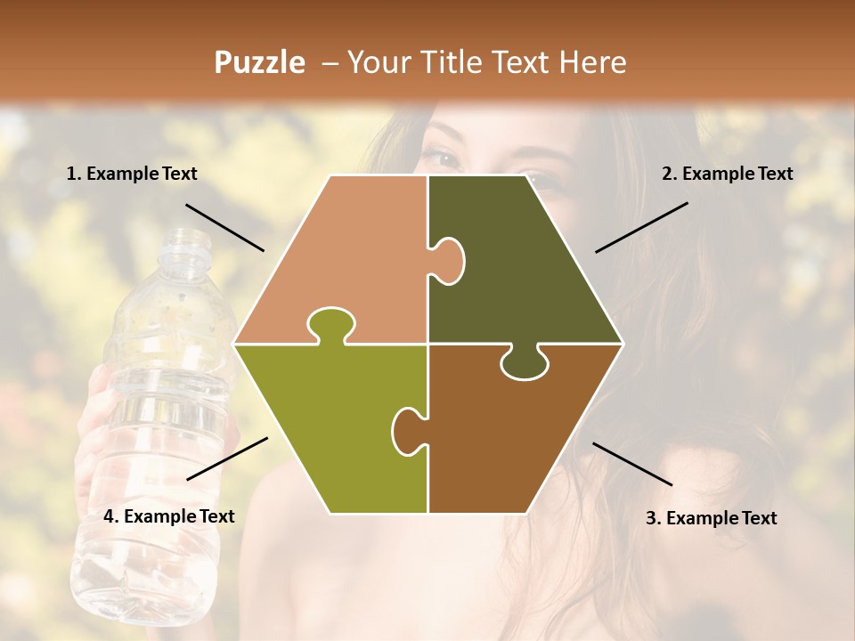 Drinking Cute Water PowerPoint Template