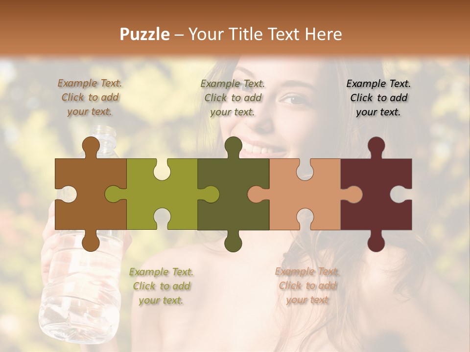 Drinking Cute Water PowerPoint Template