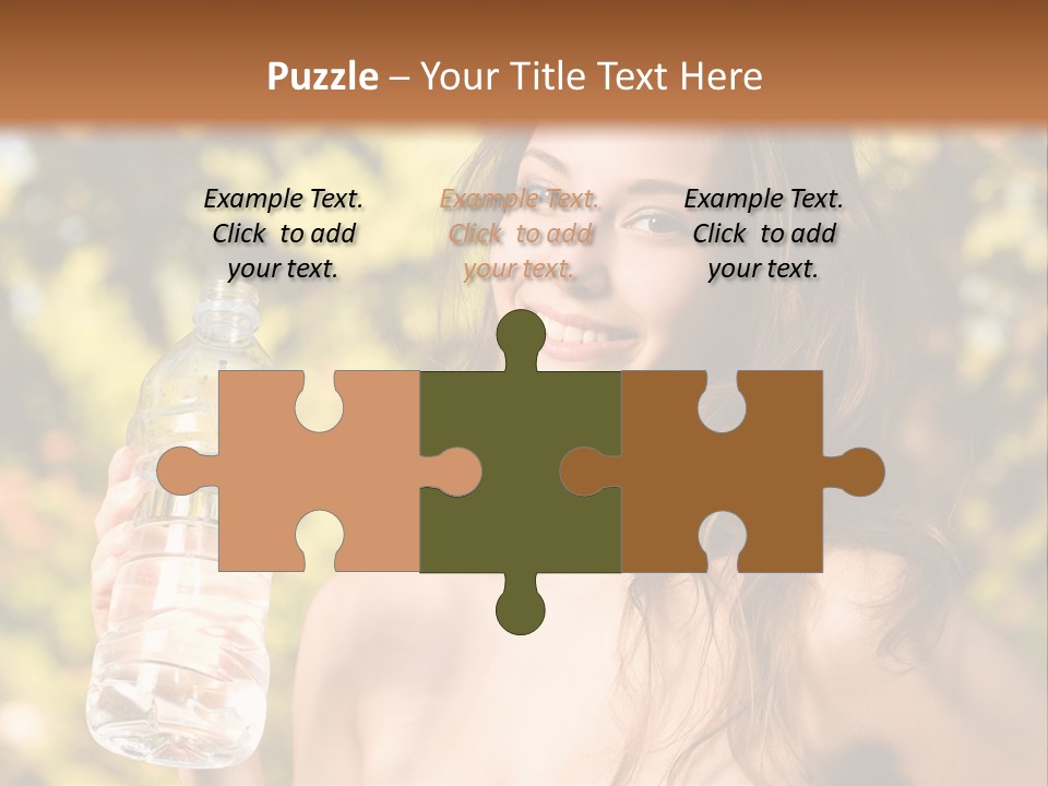 Drinking Cute Water PowerPoint Template