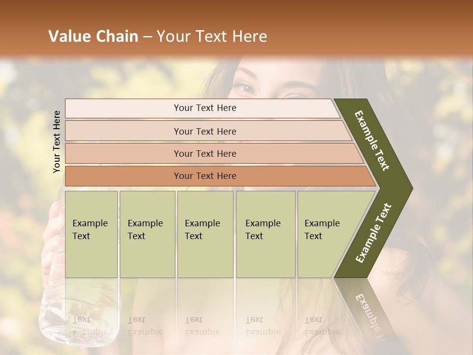 Drinking Cute Water PowerPoint Template