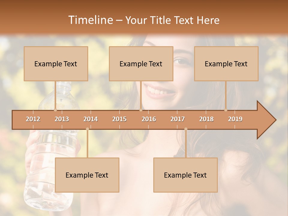 Drinking Cute Water PowerPoint Template