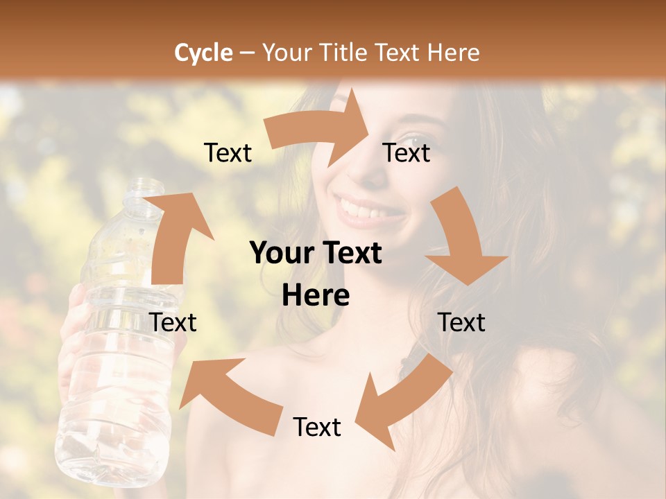 Drinking Cute Water PowerPoint Template