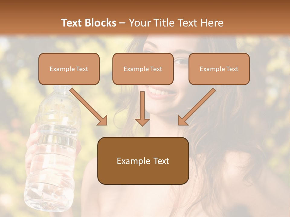 Drinking Cute Water PowerPoint Template