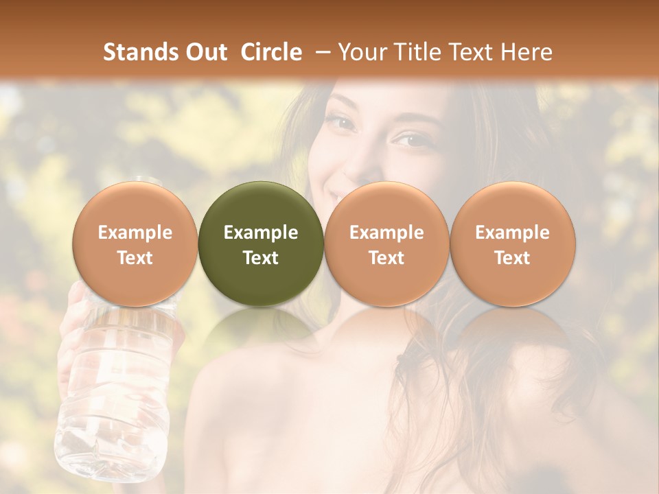 Drinking Cute Water PowerPoint Template