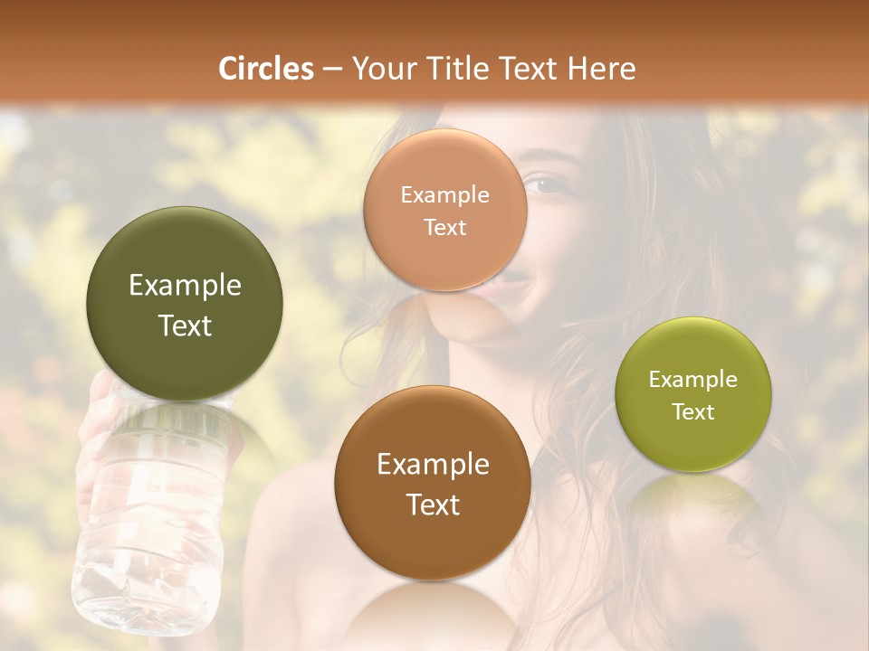 Drinking Cute Water PowerPoint Template