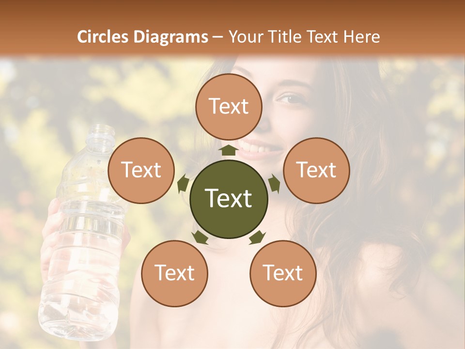 Drinking Cute Water PowerPoint Template