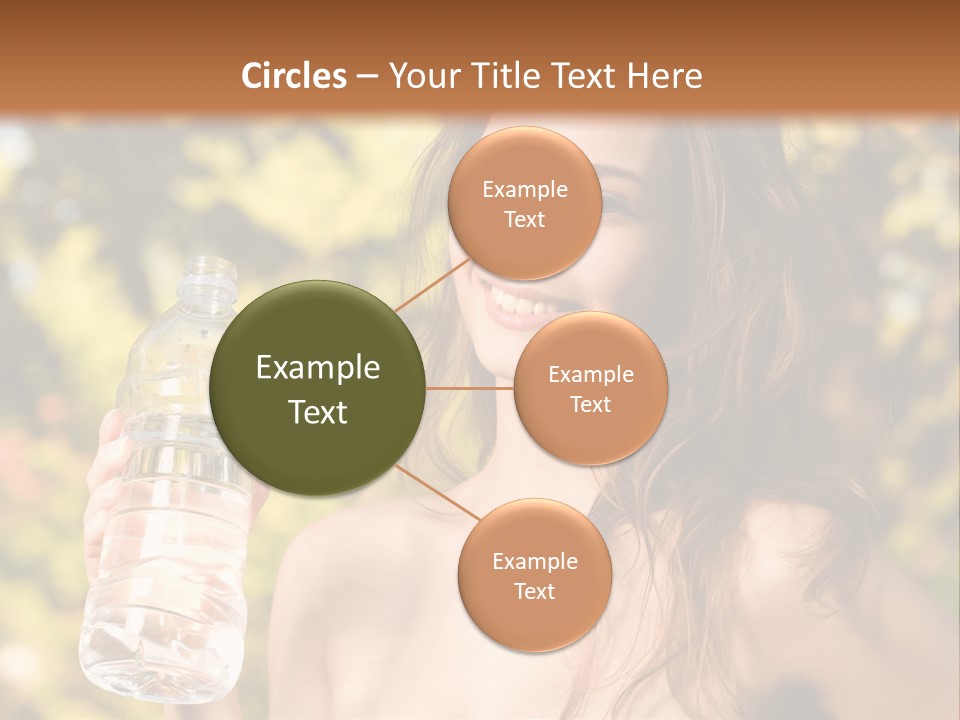 Drinking Cute Water PowerPoint Template