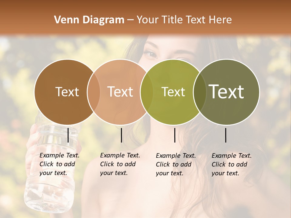 Drinking Cute Water PowerPoint Template