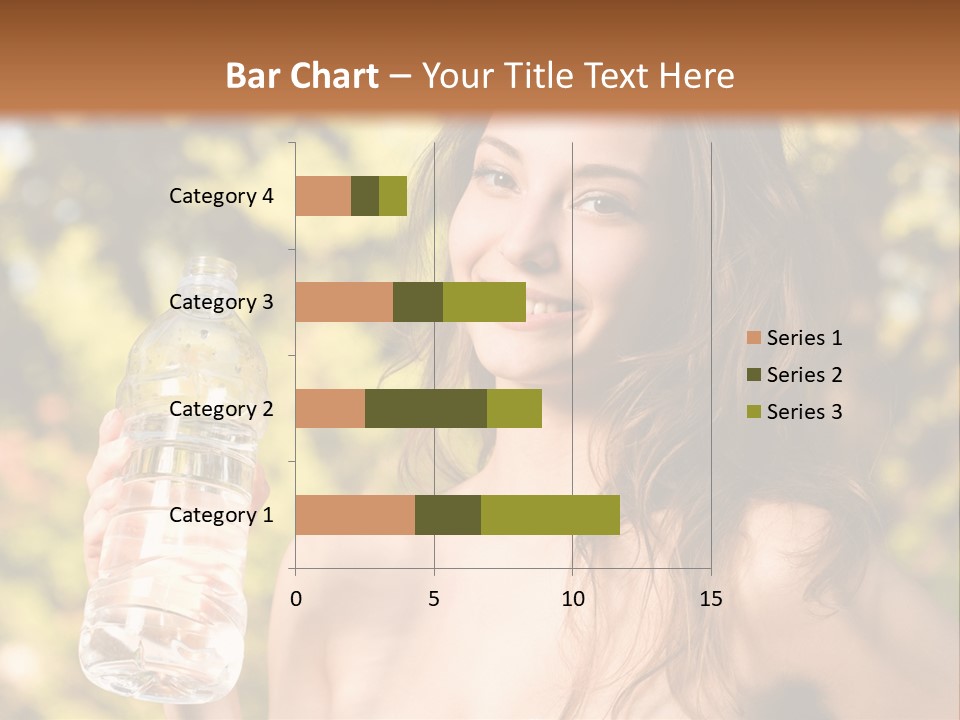 Drinking Cute Water PowerPoint Template