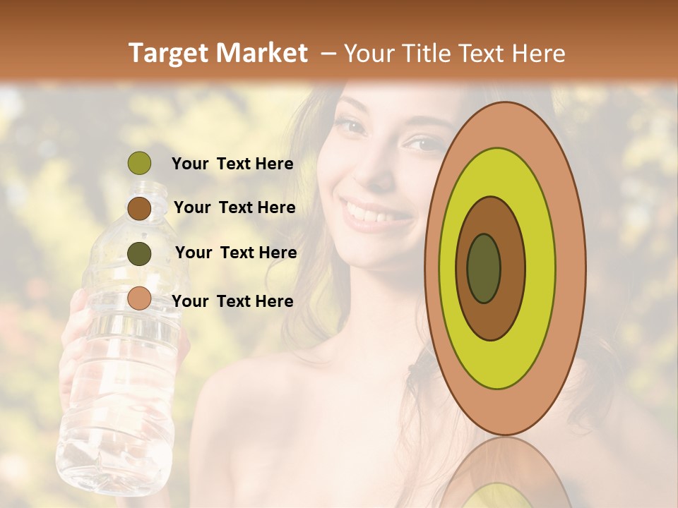 Drinking Cute Water PowerPoint Template