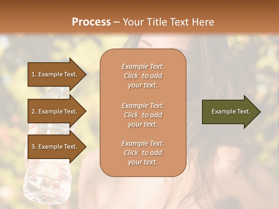 Drinking Cute Water PowerPoint Template