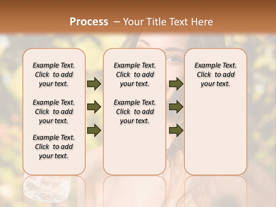Drinking Cute Water PowerPoint Template